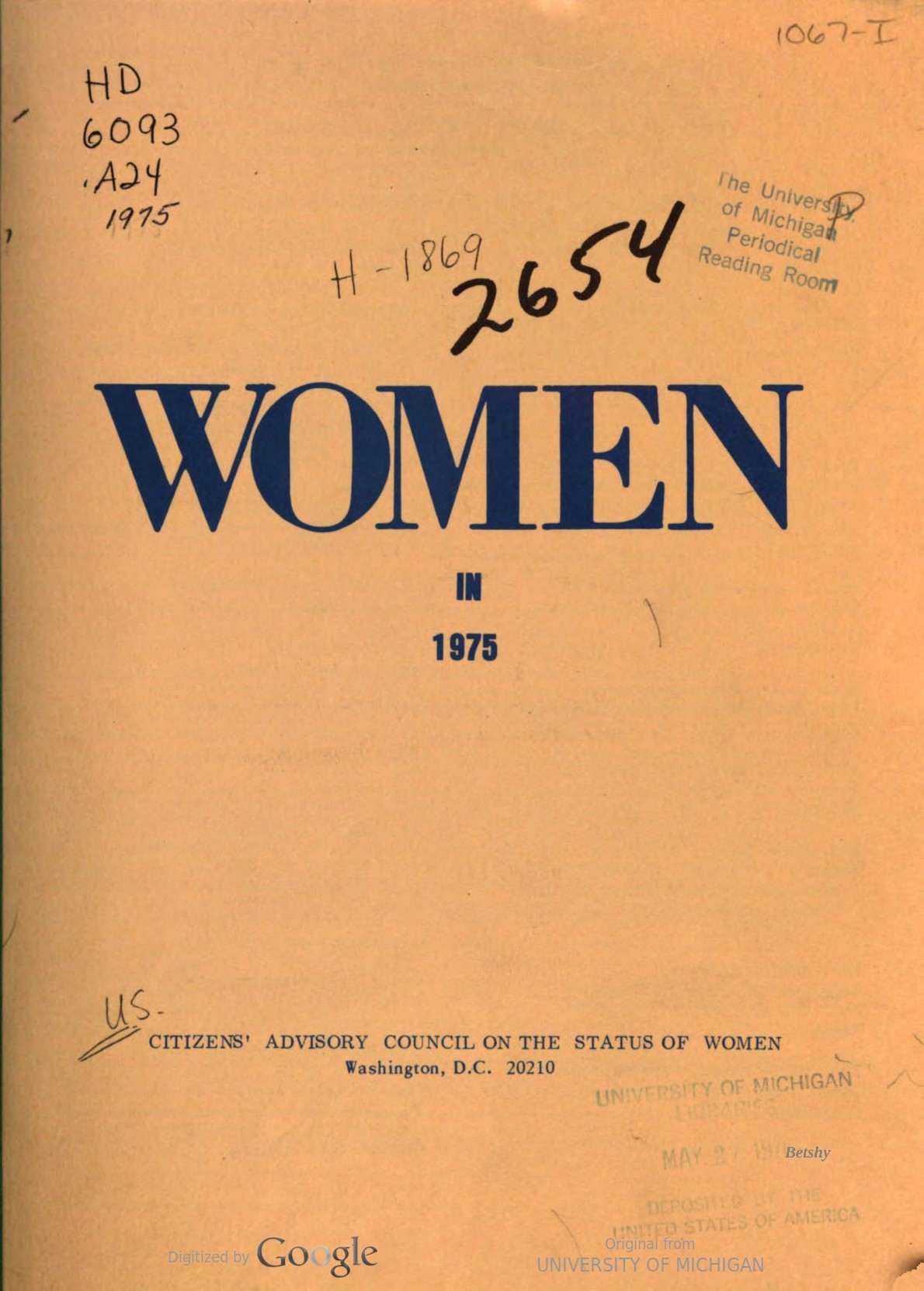 Women in 1975